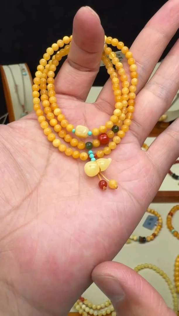 手链蜜蜡未镶嵌蜜蜡三圈