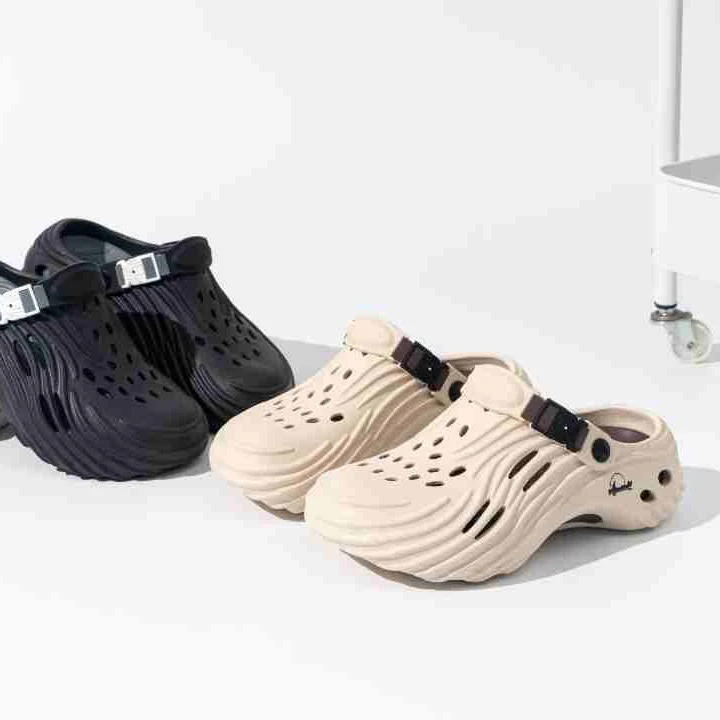 时尚休闲男鞋车缝线防滑韩版夏季包头洞洞鞋男士沙滩鞋欧若假日风