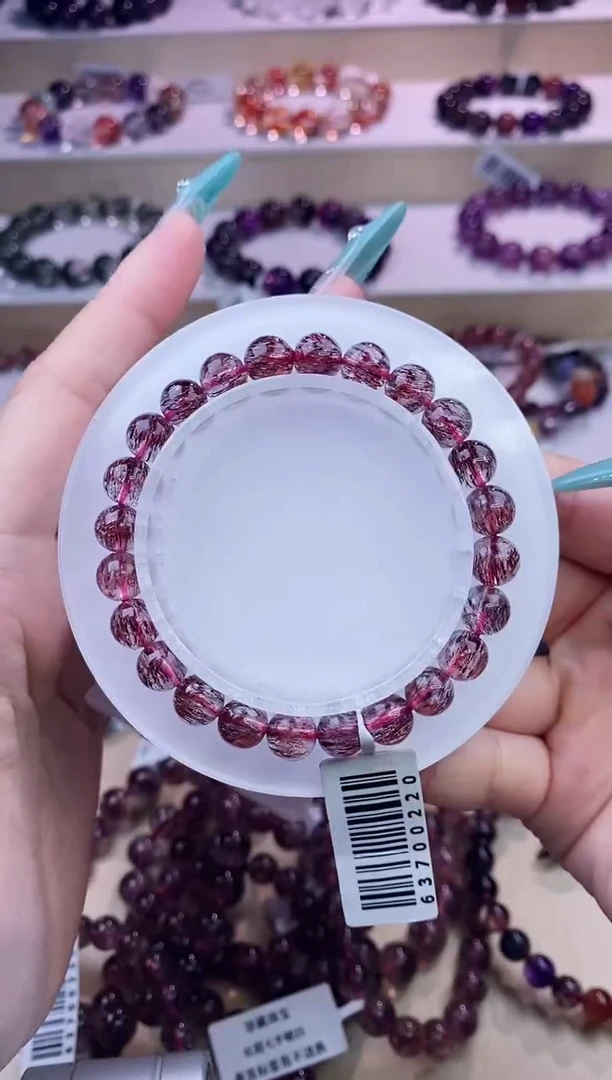 水晶手链未镶嵌红彼岸花超七7m+