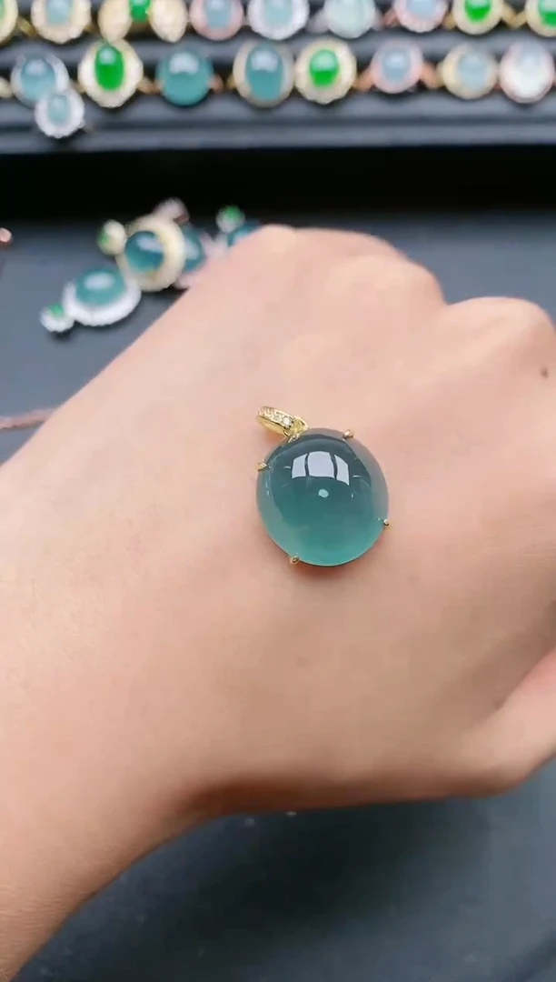 翡翠戒指银S925镶嵌111111