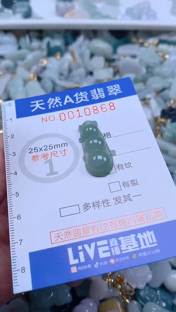 翡翠未镶嵌吊坠(不含链)1