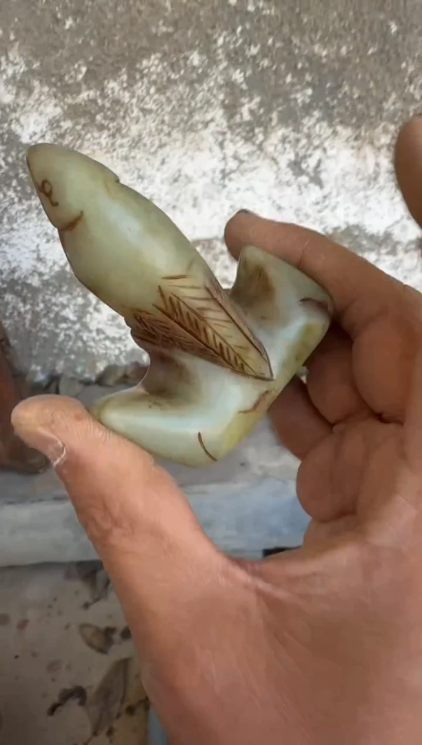 未镶嵌岫岩河磨玉（透闪石质玉）挂件玉器555555