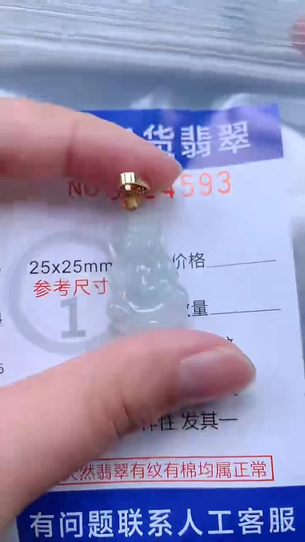 翡翠未镶嵌吊坠(不含链)1