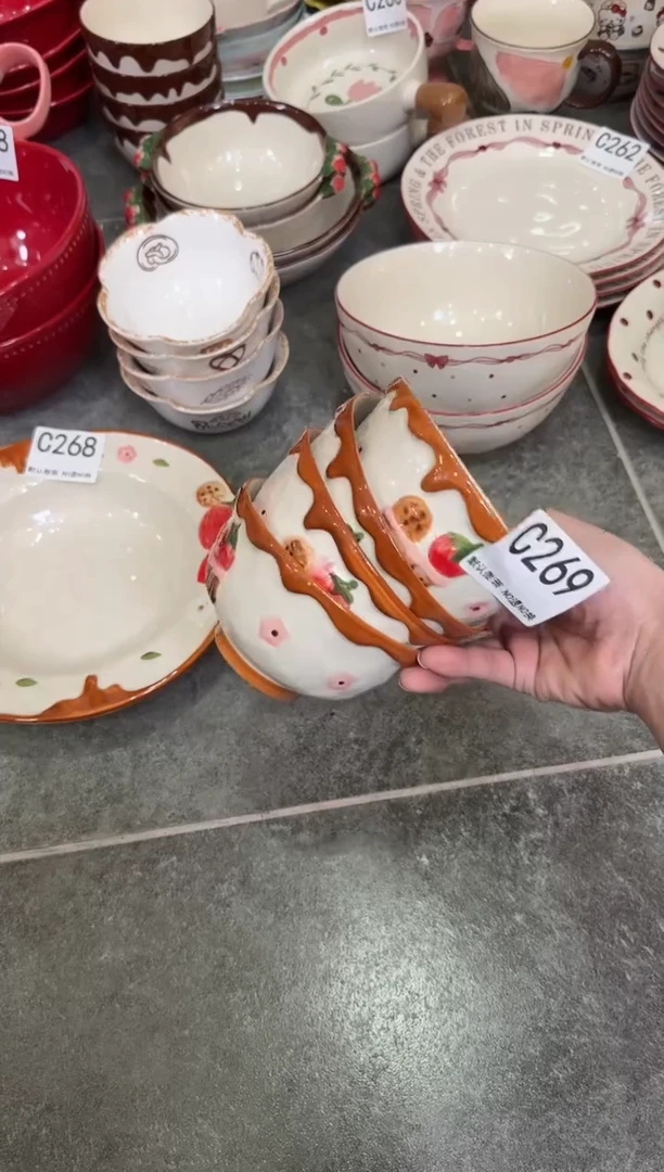 摆件陶C269-4个   仓库微瑕陶瓷清仓福利