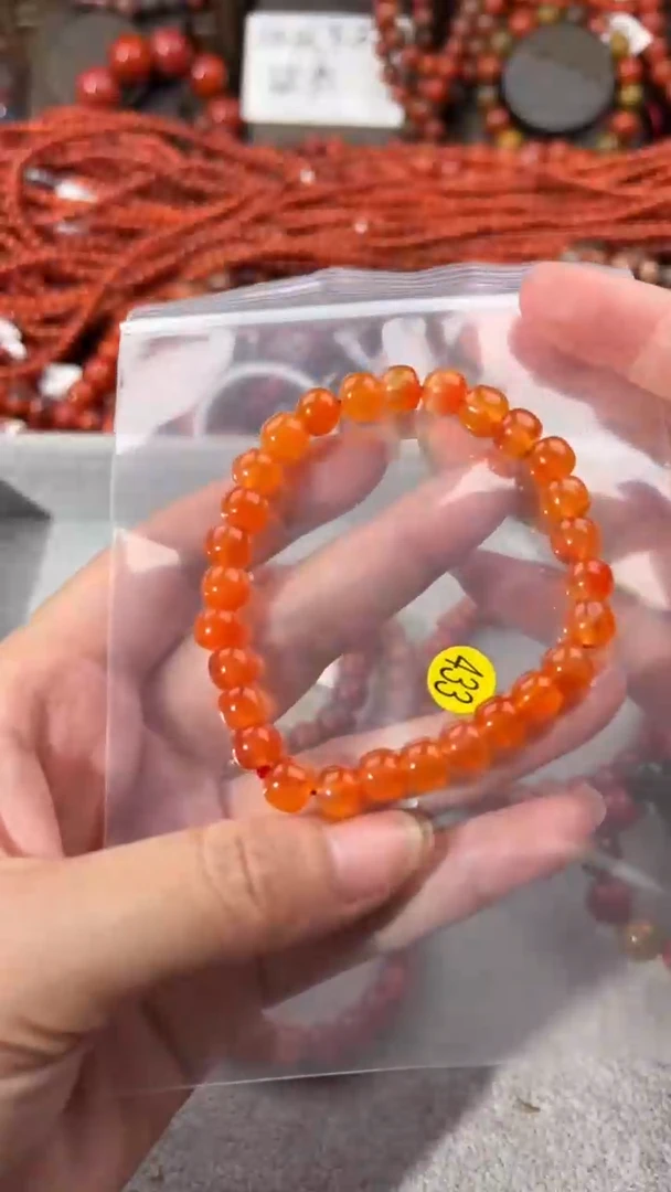 南红玛瑙手串未镶嵌7+