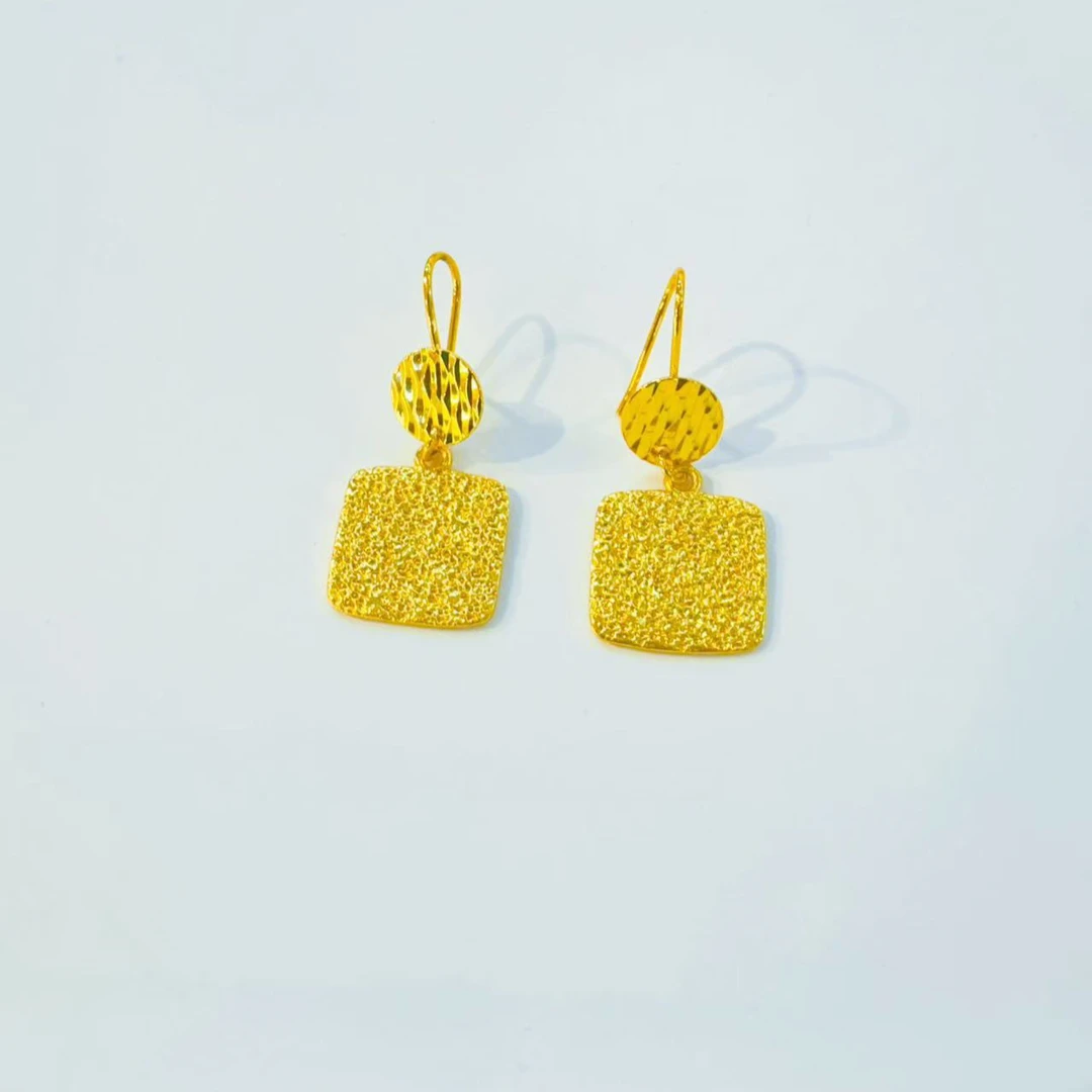 铜合金耳饰 铜合金耳环气质轻奢时尚百搭复古编织简约小众简约ins