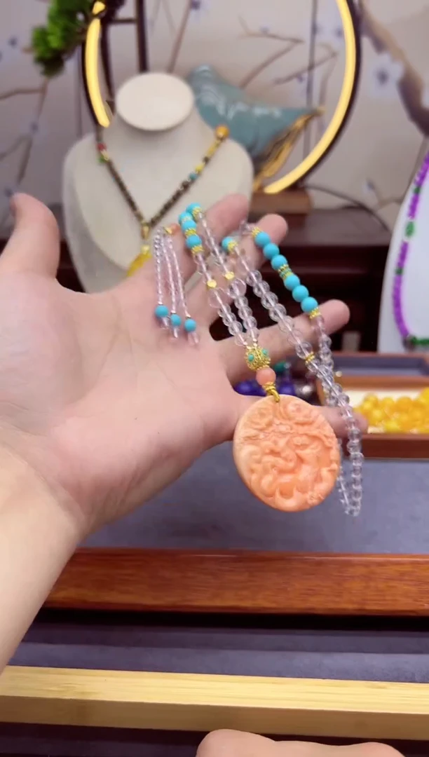 【闪购商品】水晶颈饰14K金镶嵌x334```````