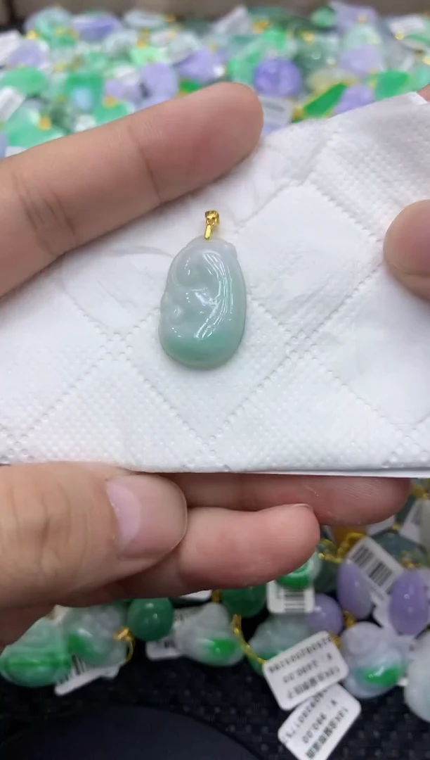 颈饰未镶嵌翡翠天然缅甸翡翠A货