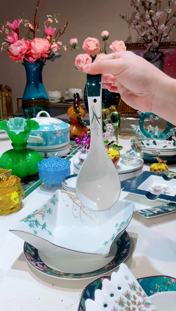 【闪购商品】琉璃手工艺品   陶瓷大勺子