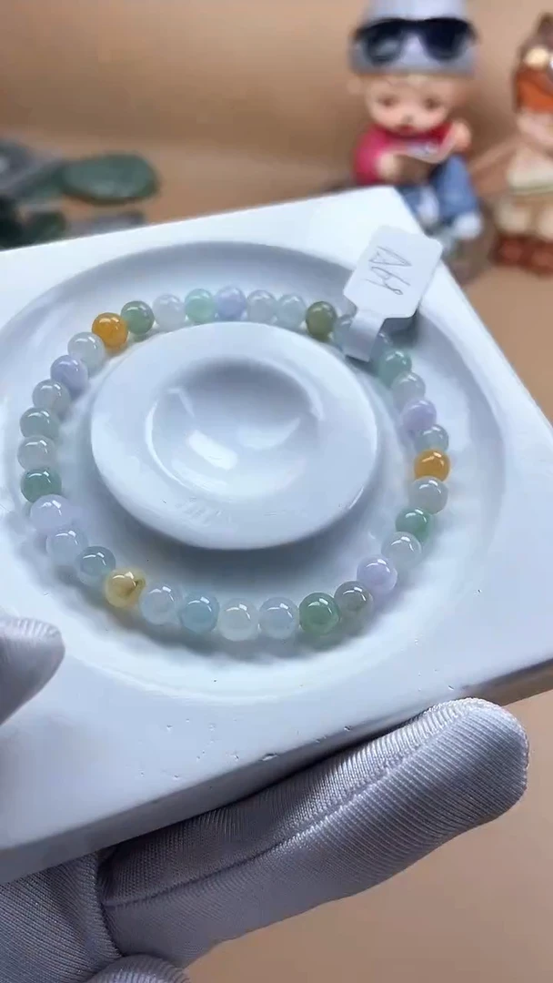 【闪购商品】翡翠手串未镶嵌天然翡翠A货手串A69