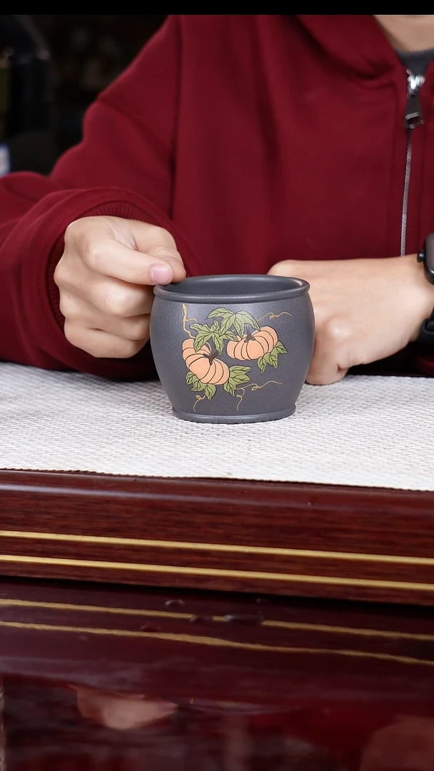 茶杯紫砂宜兴原矿紫砂 手工紫砂
