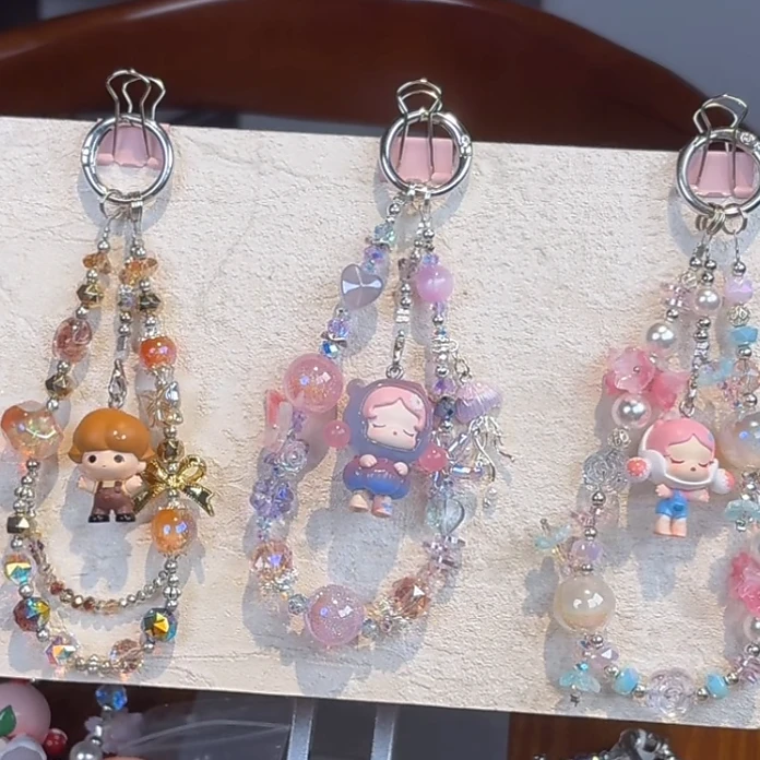 （官正）萌粒钥匙链、手机链盲袋《拍一拆二带走一》