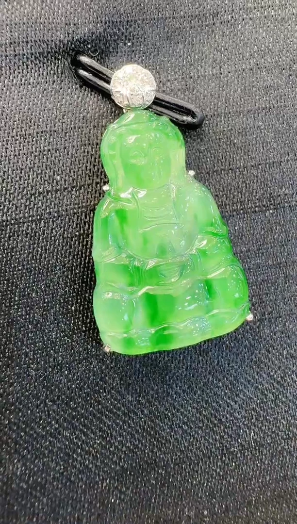 【闪购商品】翡翠吊坠(不含链)18K金镶嵌多样性团购发一件