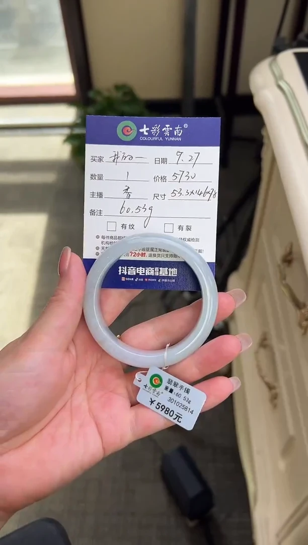 未镶嵌手镯翡翠我***具蓝色