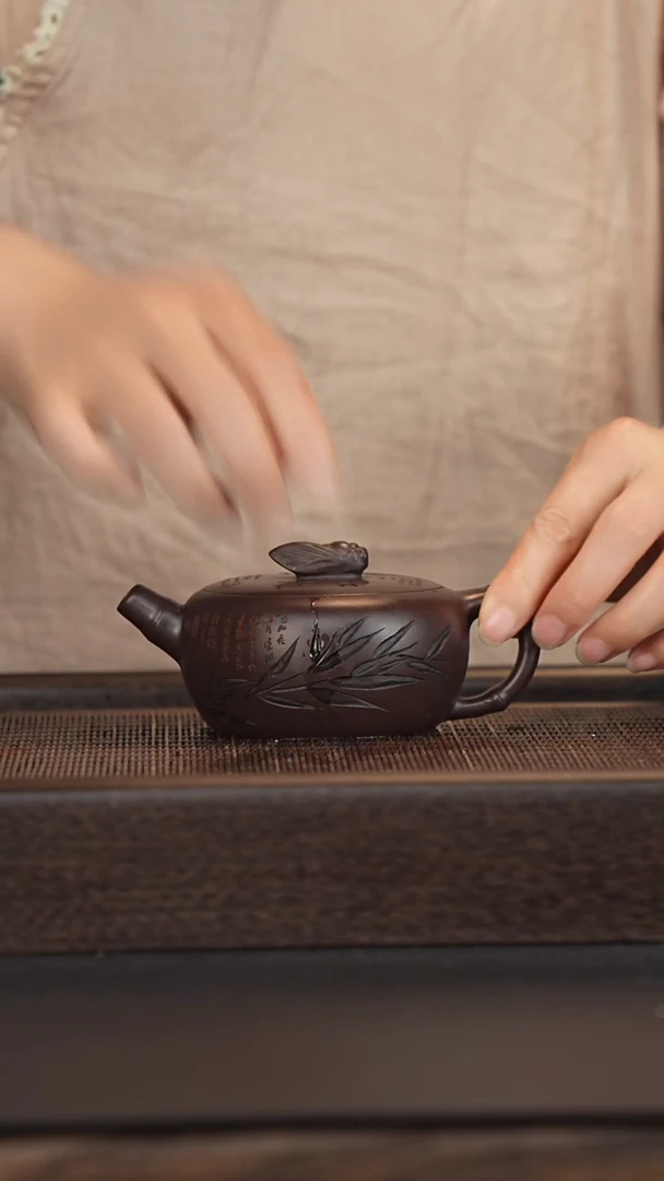 茶壶紫砂宜兴紫砂壶h6204
