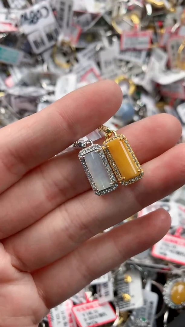 银S925镶嵌戒指翡翠777----1