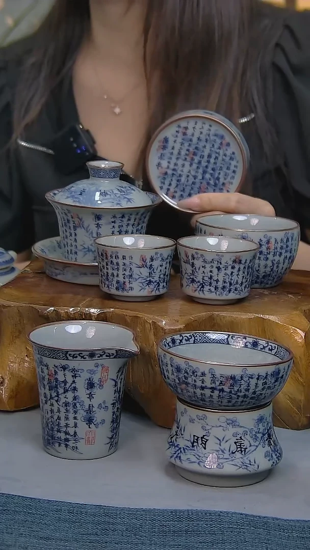 简装家用款7件套 老陶泥开片纹陶瓷茶具