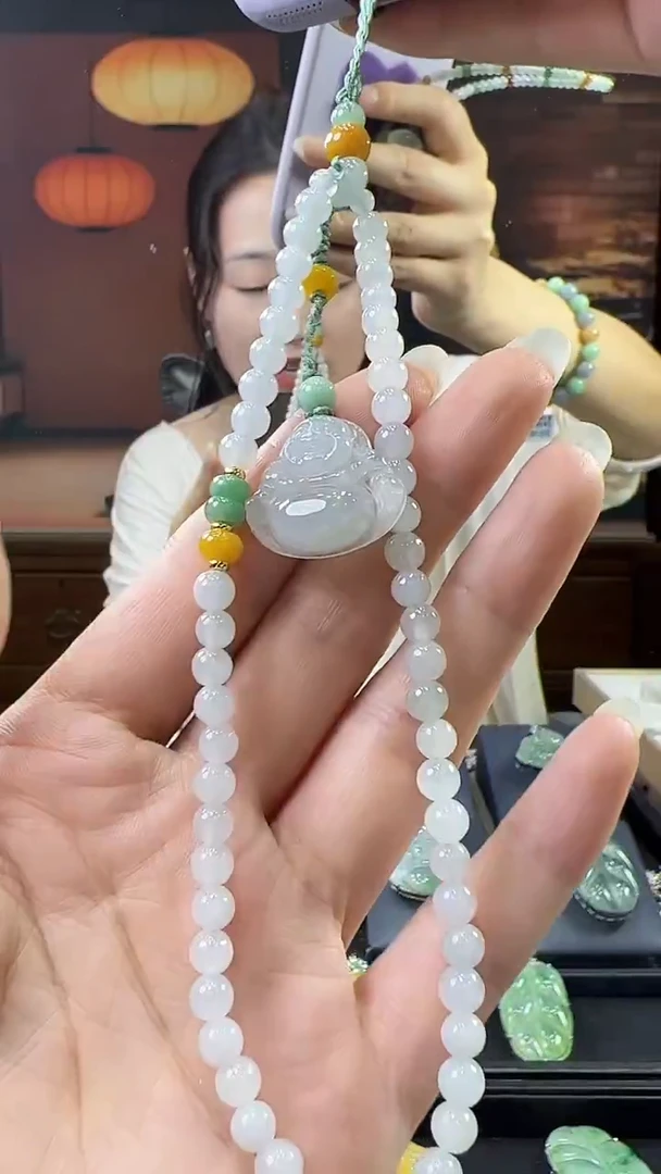 未镶嵌挂件翡翠手机链