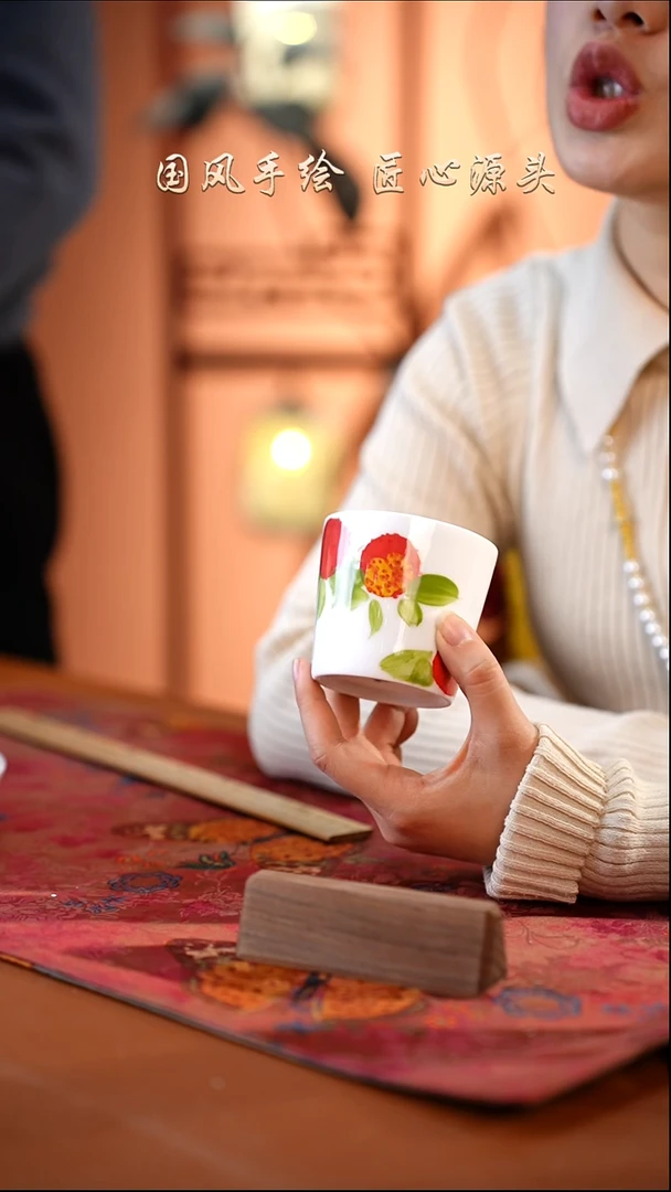 陶瓷景德镇高温釉中彩餐具（无毒无铅无镉）孤品款