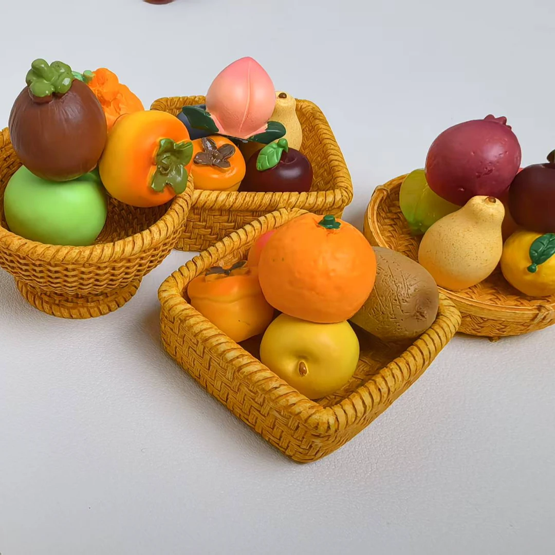DIY仿真水果可爱立体写实系列创意摆件食玩树脂水果小号迷你盲袋
