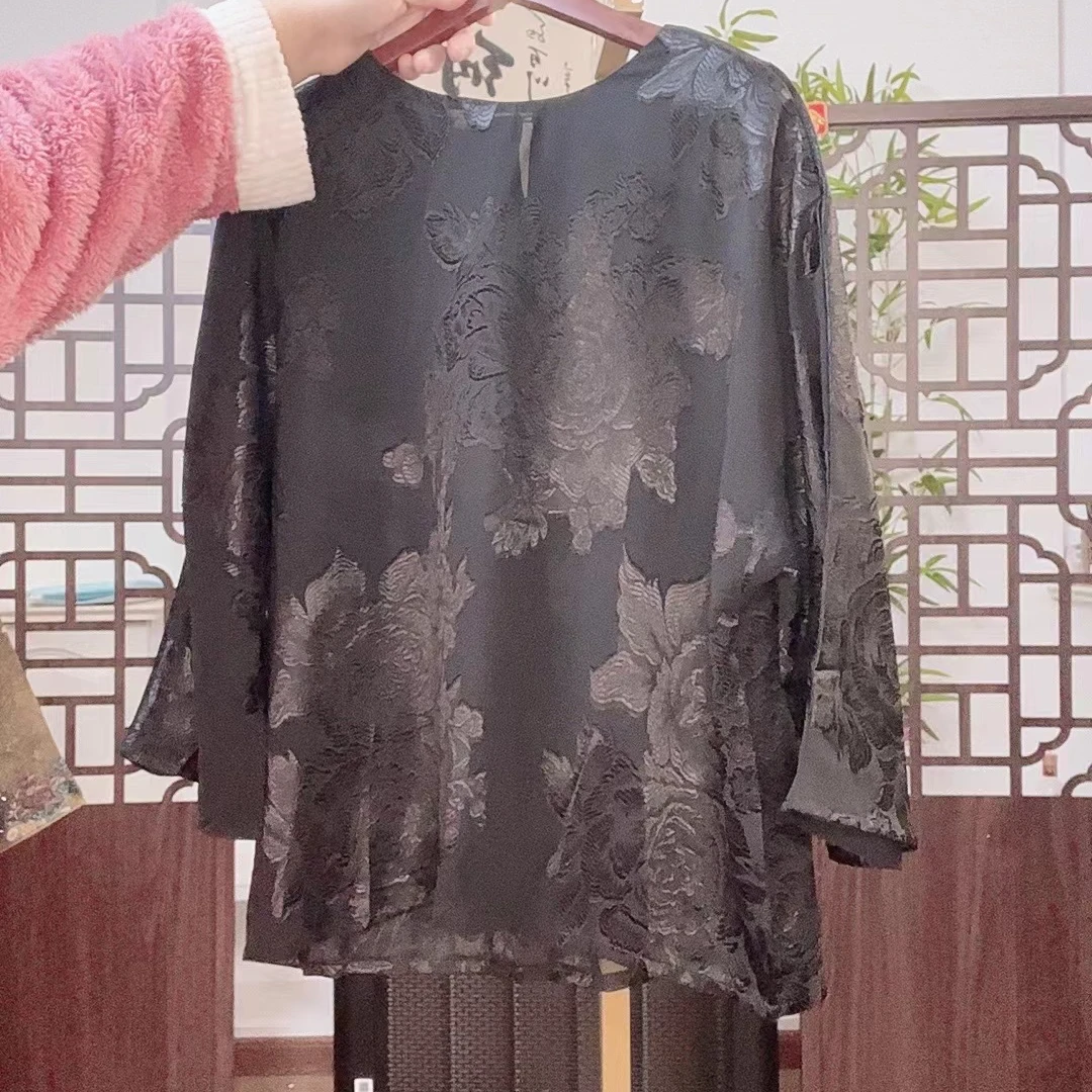 310【黑牡丹】新款女士气质减龄上衣