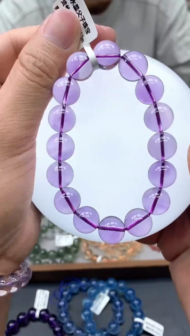 未镶嵌手串水晶10紫水晶13mm