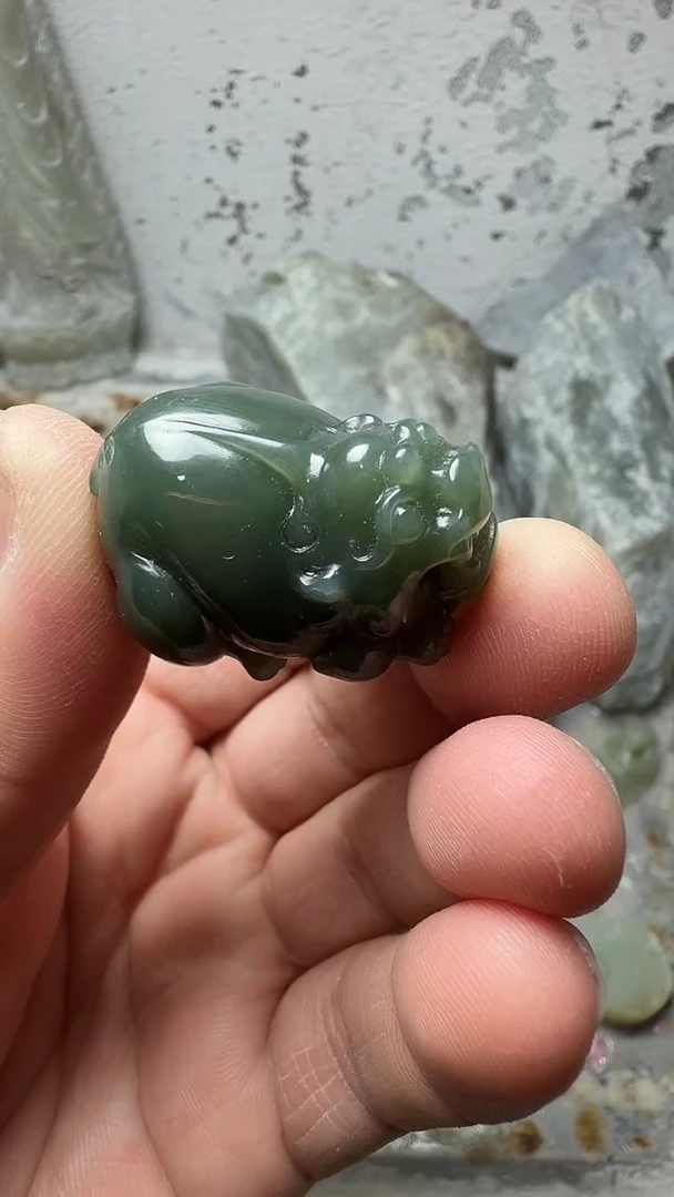 吊坠(不含链)未镶嵌和田玉（糖玉）貔貅