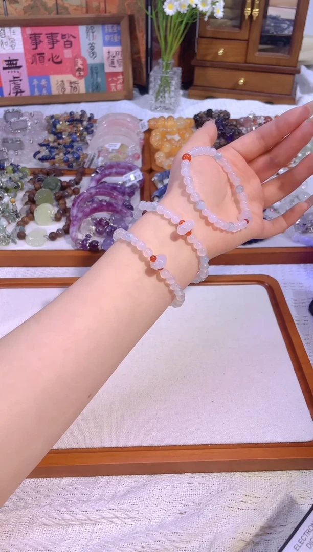 银S925镶嵌手串水晶cb3431