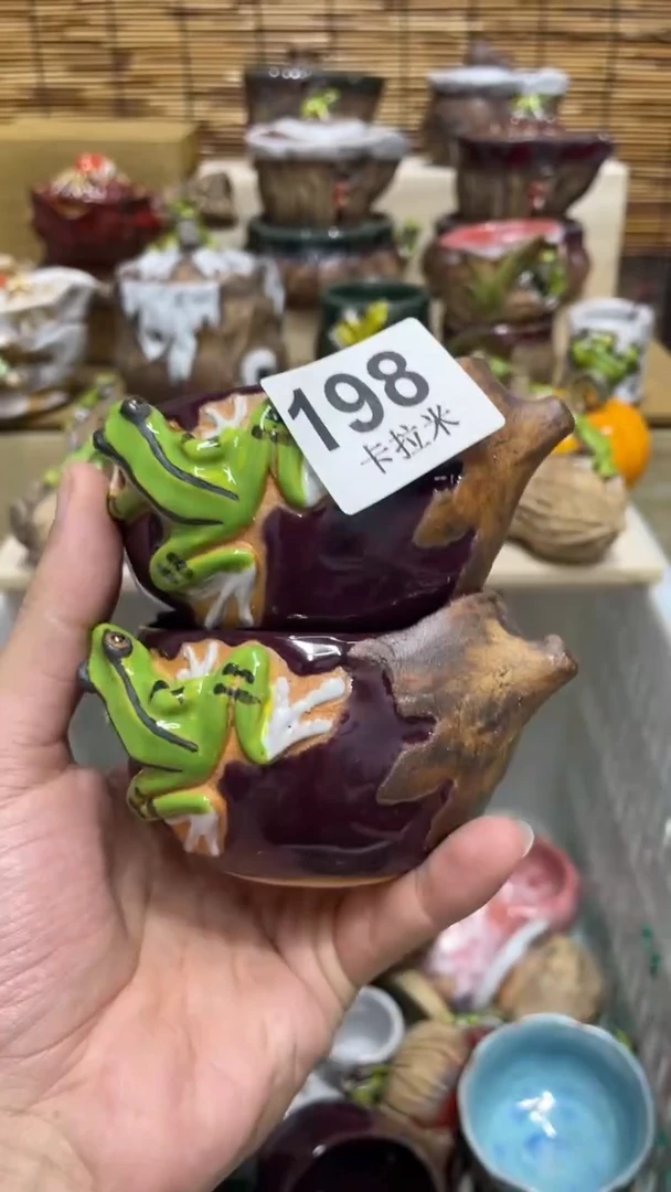 朱*珠198精美粗陶手工柴烧