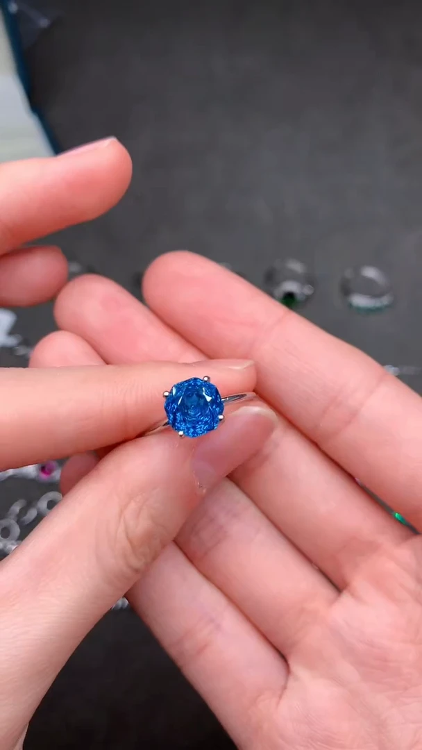 【闪购商品】托帕石戒指银S925镶嵌.....