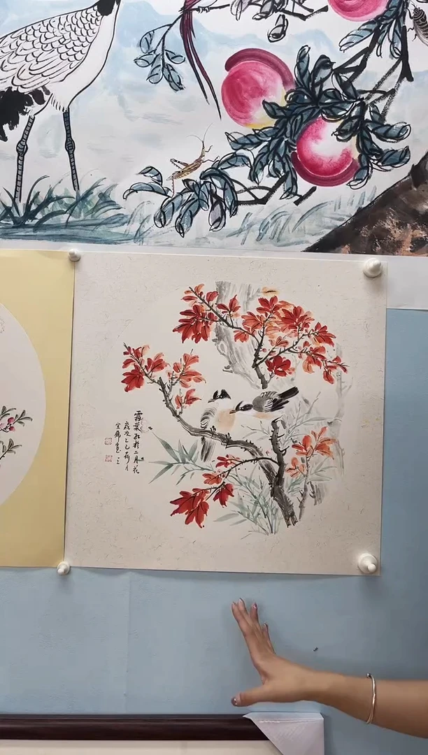 国画许宜锦老师花鸟画