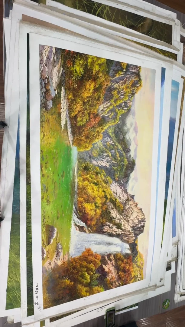 油画【132号】约1.6米丨朝鲜原创纯手绘孤品油画丨顺丰包邮