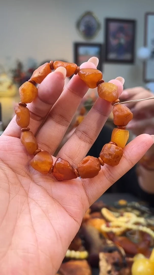 手串琥珀未镶嵌手串