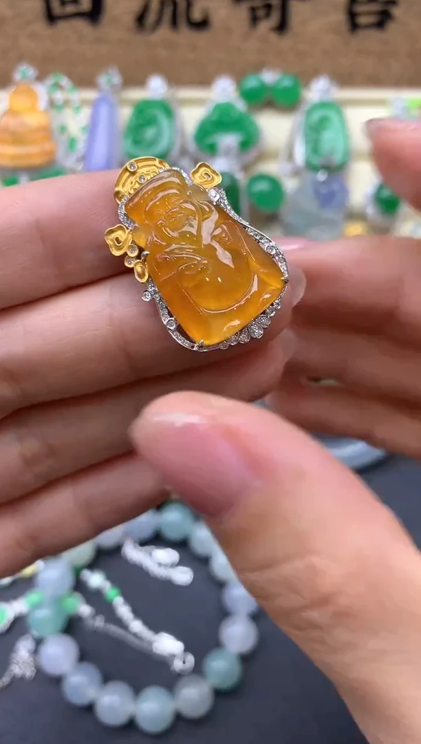 【闪购商品】翡翠颈饰18K金镶嵌561-中国好珍宝