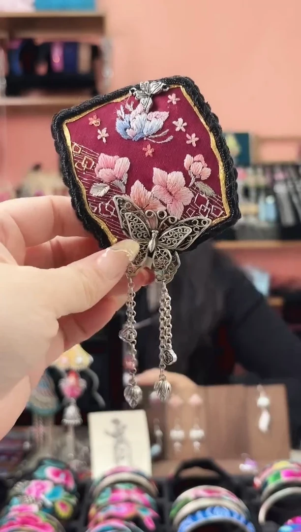 织绣艺枝独绣老绣饰品  141