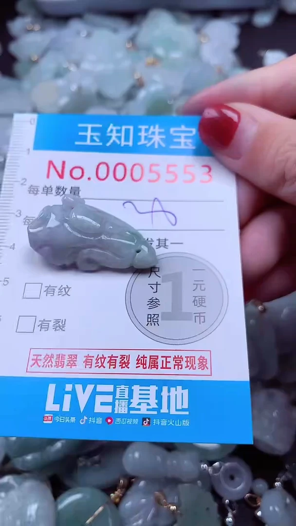 吊坠(不含链)未镶嵌翡翠5553