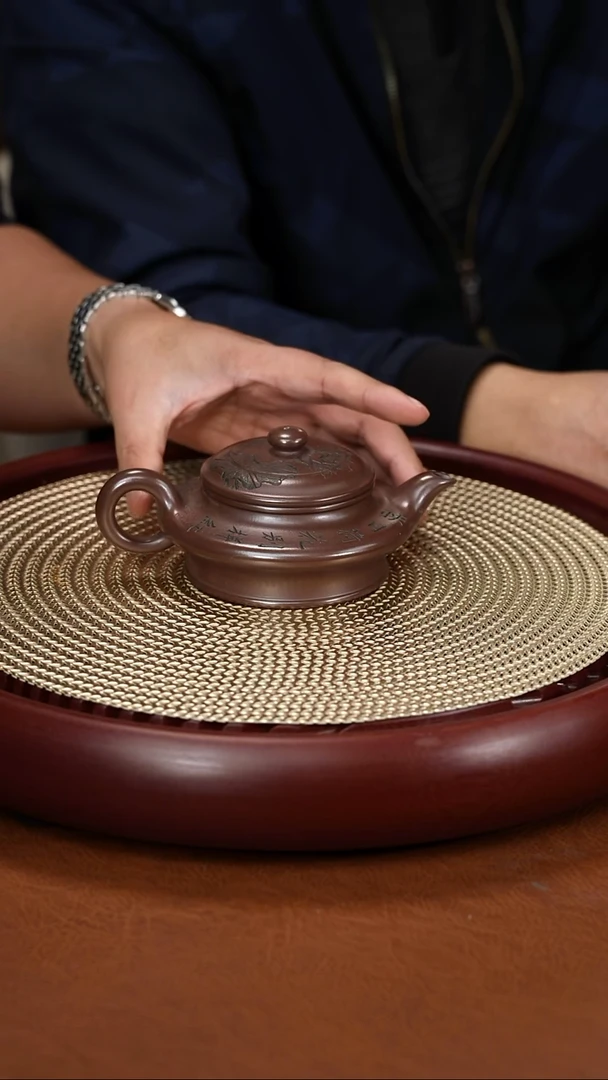 茶壶紫砂储立强 虚扁