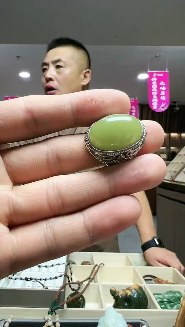 和田玉戒指未镶嵌多样性发货其中发一