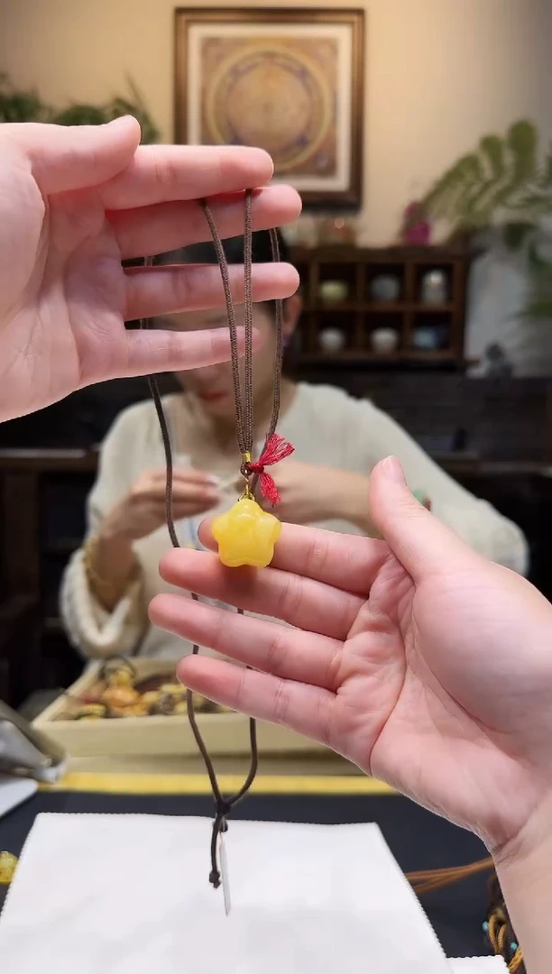 蜜蜡颈饰未镶嵌项链