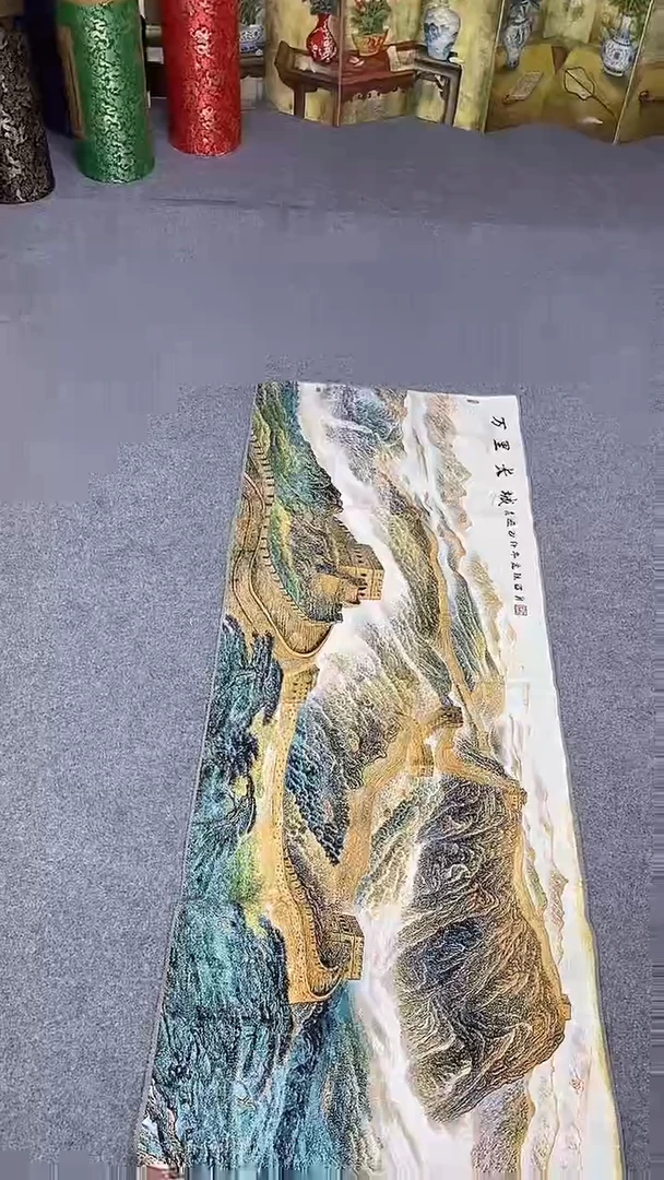刺绣万里长城521230320230