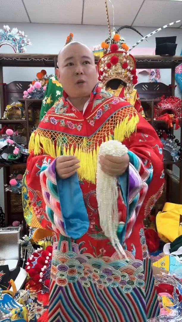 福****)戏曲蓝色顶花