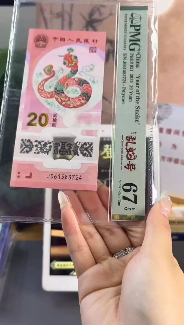 塑料蛇钞天龙号PMG67分尾724