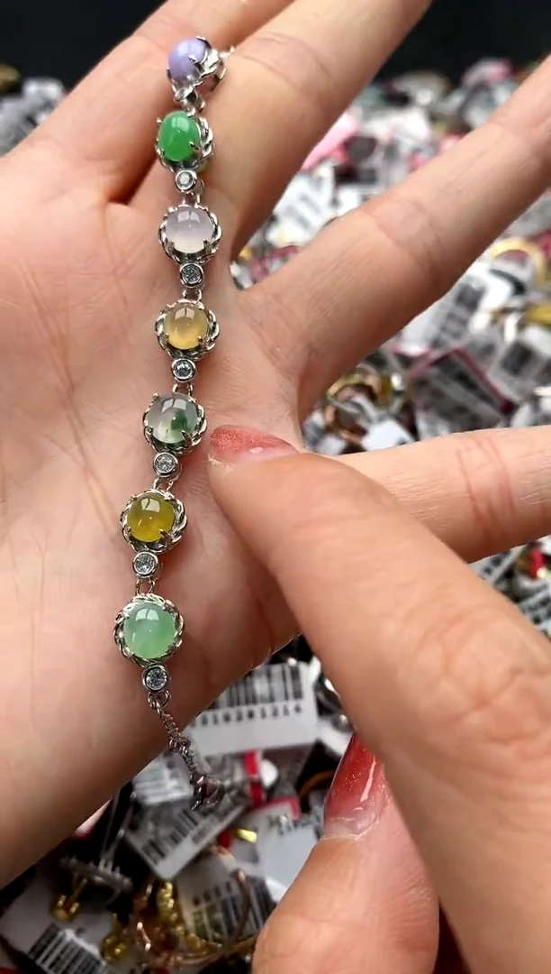 【闪购商品】翡翠戒指银S925镶嵌6666666    5