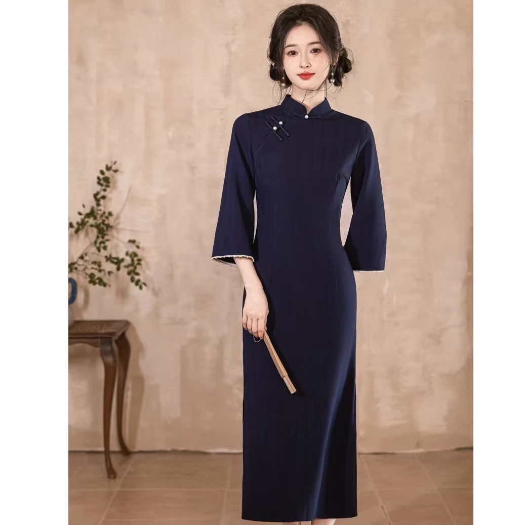 江南春【城南往事】秋款新中式文艺少女高端日常旗袍奢华气质