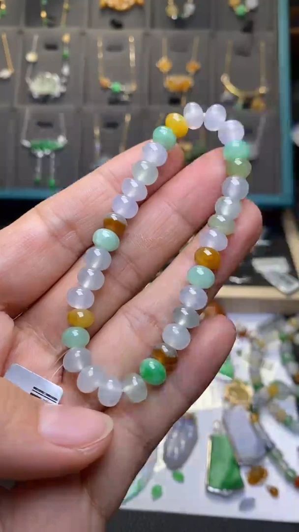 颈饰未镶嵌翡翠净货40055