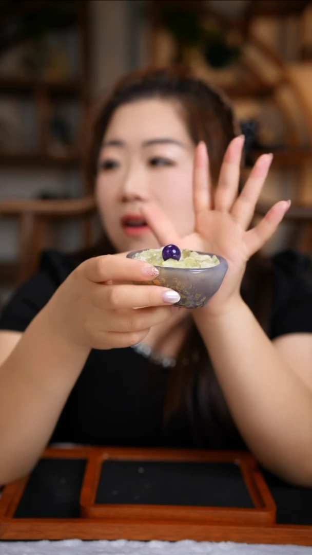 水晶珠宝半成品未镶嵌财财套餐（碗+紫球+黄碎石100g）多样性发货