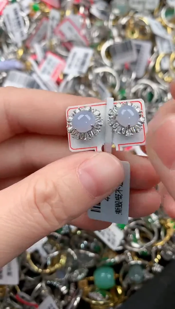 银S925镶嵌戒指翡翠555                  10