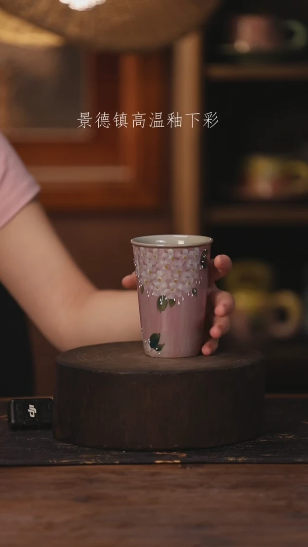 陶瓷景德镇高温釉下手绘陶瓷033