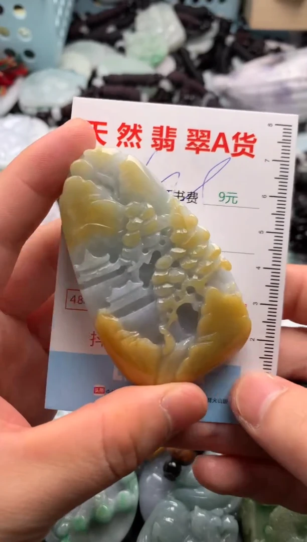 翡翠未镶嵌吊坠(不含链)1