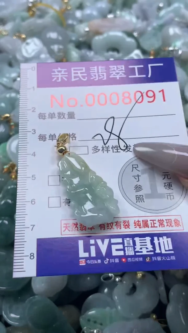 颈饰未镶嵌翡翠8091